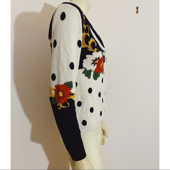 Vintage 90s Cottage Core Cardigan Sweater - Picture 5 of 8